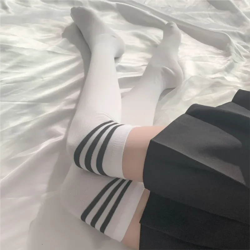 Medias largas hasta la rodilla para mujer, ropa interior sexy de anime japonés JK, lencería de cuerpo completo, Verano