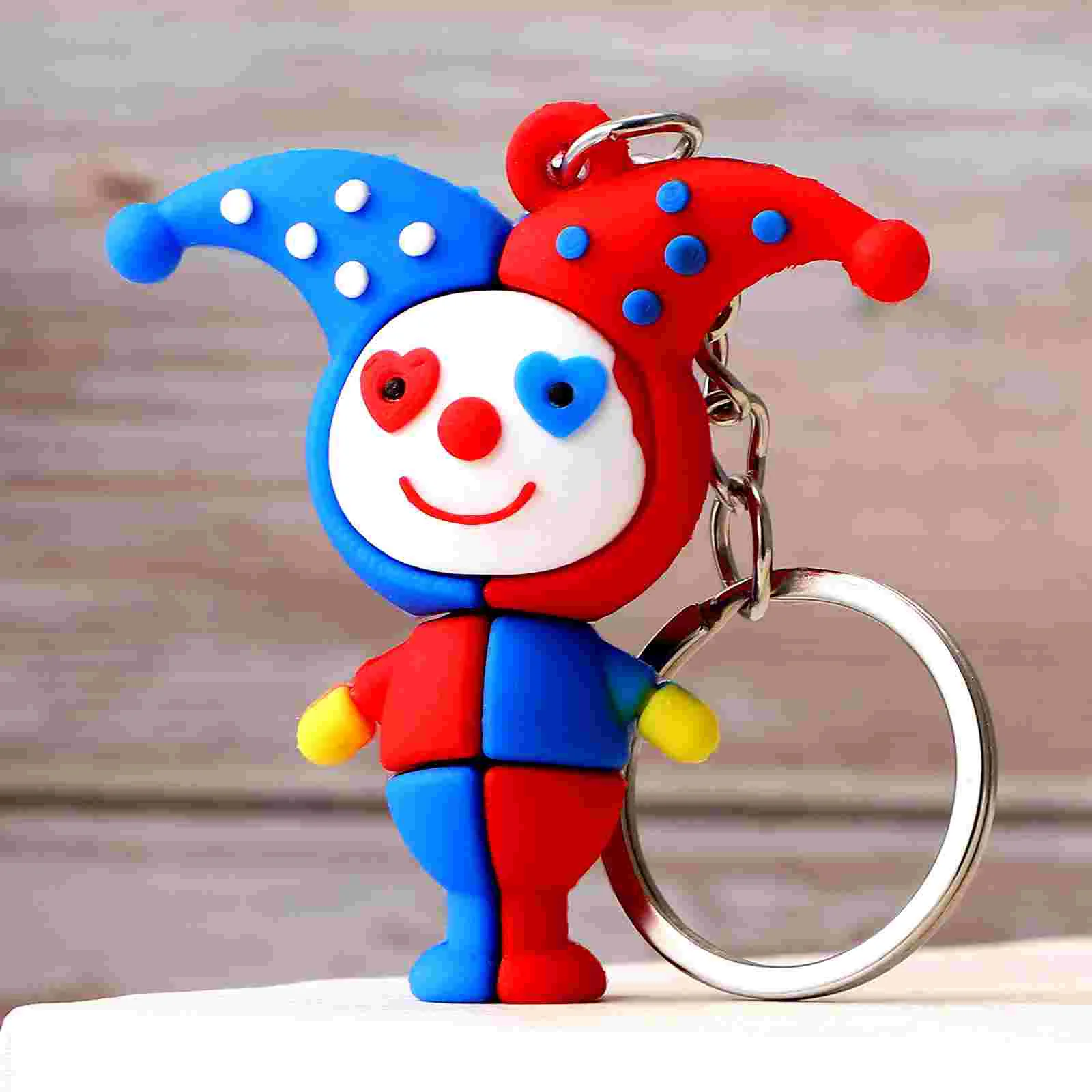 Clown Key Holders The Tote Bag Kids Wallet Pendants Carryon Ring Backpacks Rings for Keychains Kawaii Purse Charms Cartoon