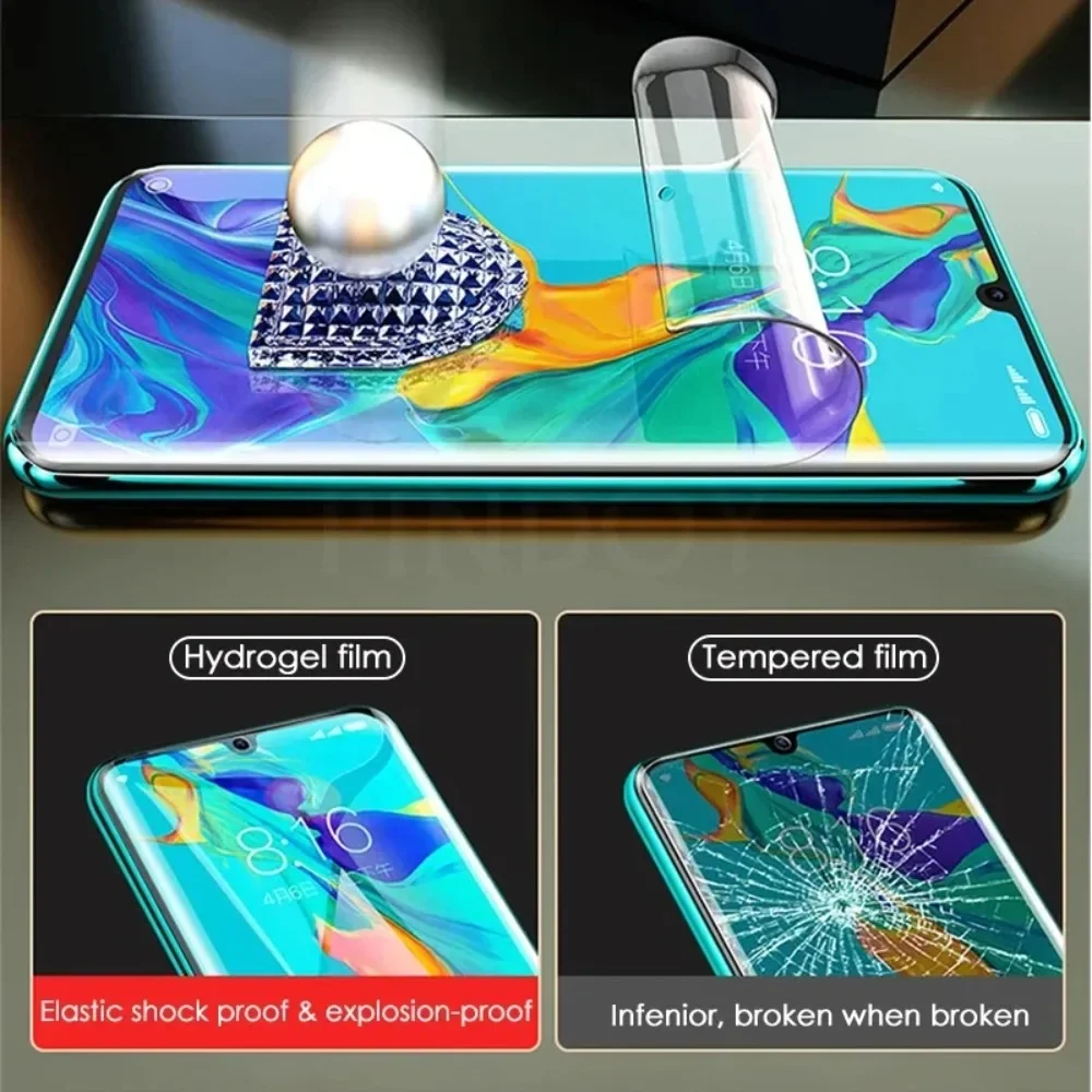 3Pcs Hydrogel Film For Huawei Y9 2019 Y9S Y9A Y8P Y8S Y7 Prime Y7A Y7P Y6 Pro Y5 2018 Phone Screen Protector Not Glass