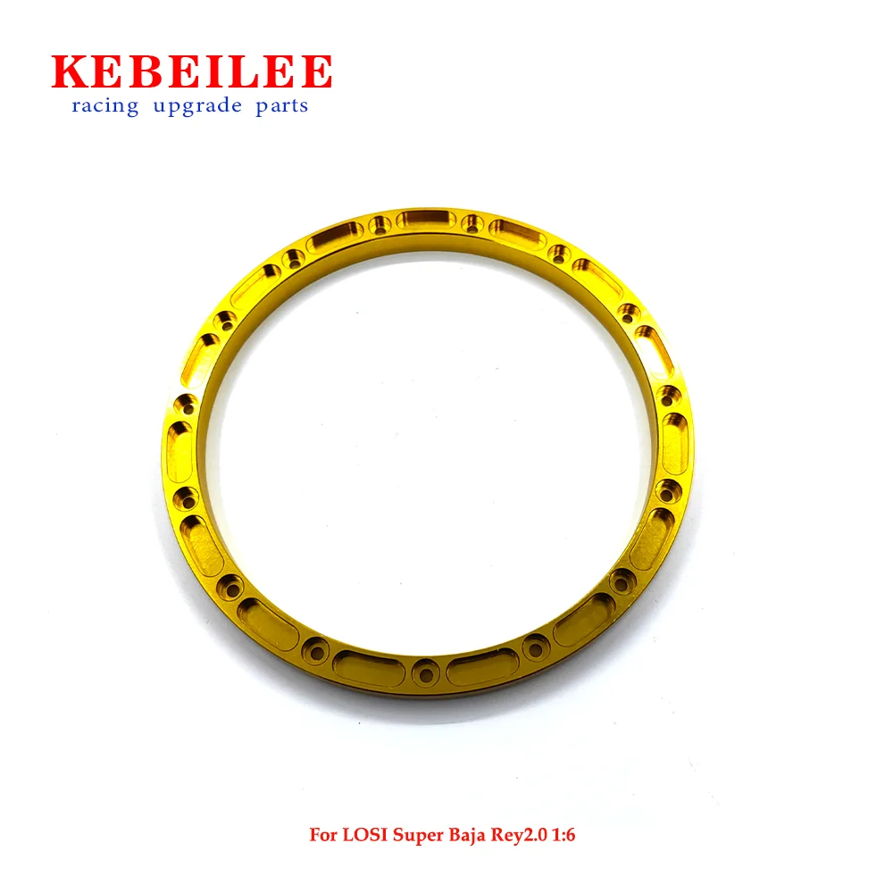 KEBEILEE CNC Aluminum inner Beadlock Ring For LOSI Super Baja Rey2.0 1/6 Wheel