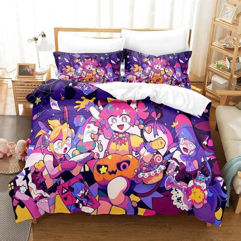 

Fashion 3D Print Music Game Muse Dash Bedding Set Single Twin Full Queen King Size Bed Set Adult Kid Bedroom Duvet cover Sets