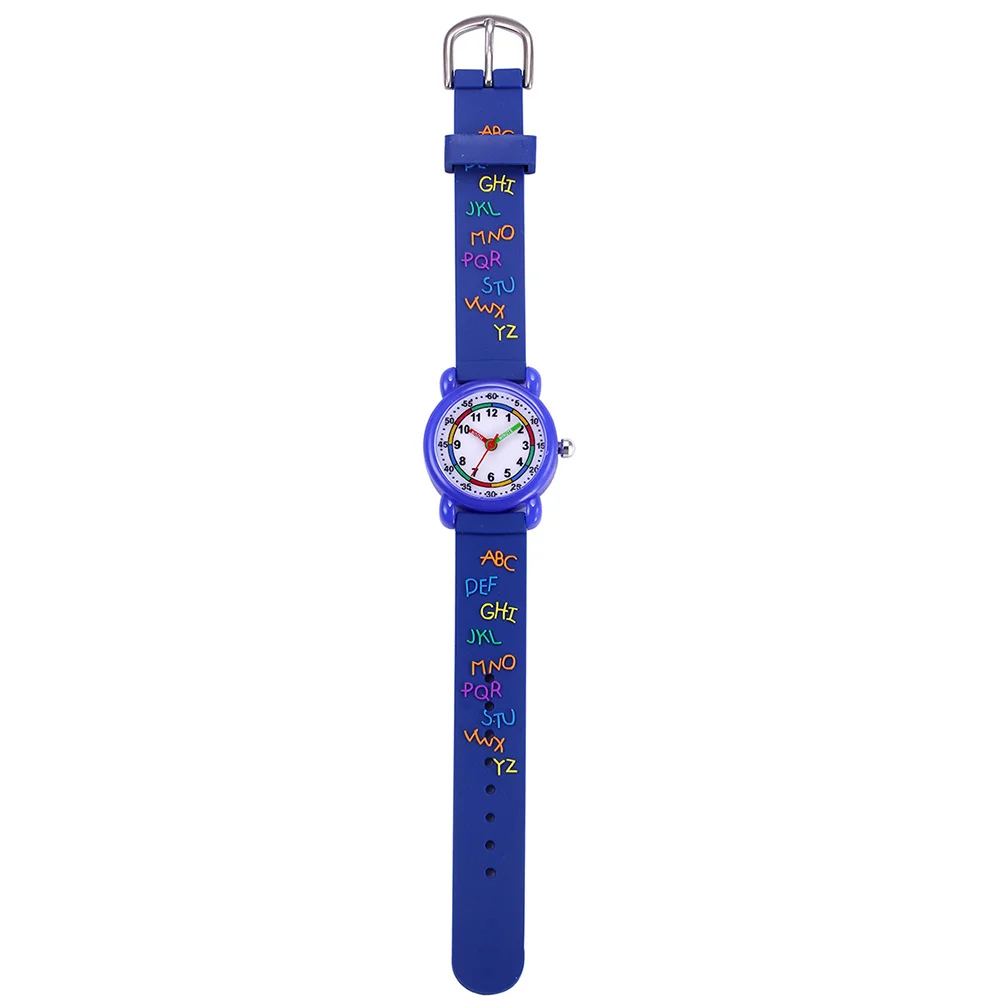 

UKCOCO 1pc Waterproof Kids Watch Lovely Cartoon Quartz Wristwatch for Children Rosy 3D Design
