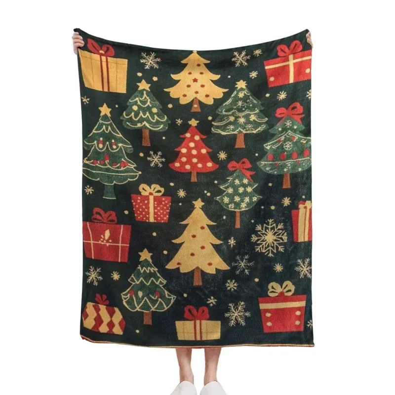 

Christmas Limited Flannel Blanket, Soft, Warm And Comfortable, Suitable For Sofa, Bed, Car, Office, Camping All-Season 150X200CM