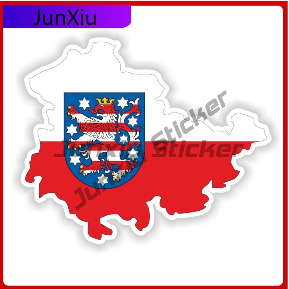 

Thuringia Thuringen Trendy Window Weatherproof Sticker Accessory Anti Decoration Cute Th ringen Cool Laptop Trendy Freistaat UV