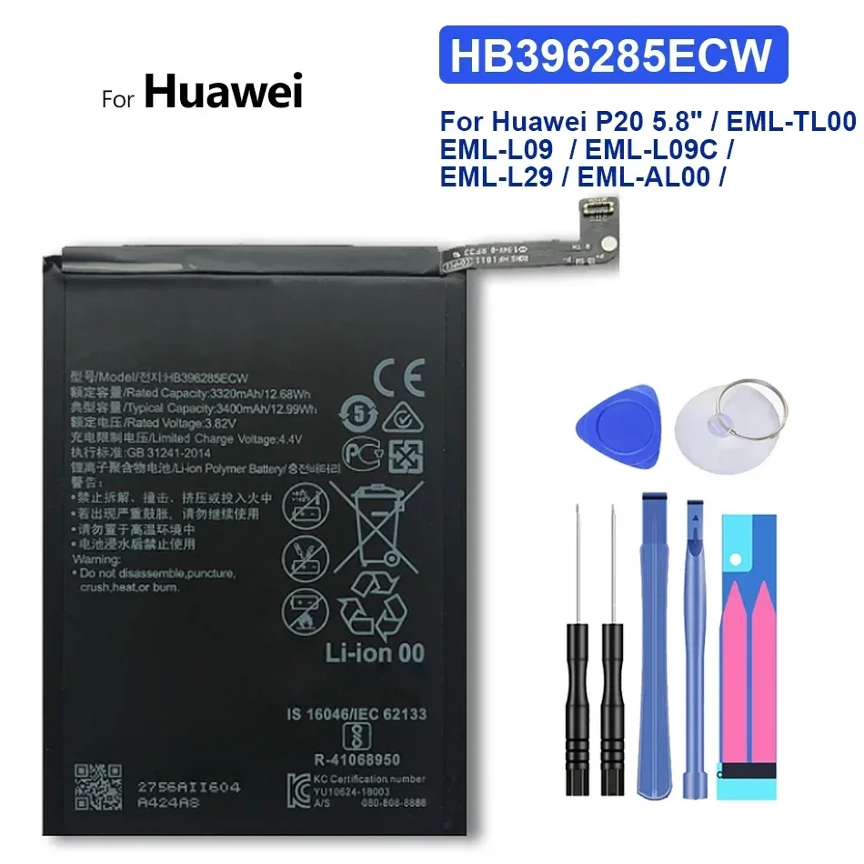 HB386589ECW Battery for Huawei Honor 8X, 8C, 7X, 4X, 6, 8 Pro, 8Pro, 9, 10 Lite,10Lite, V10, V9, P9, Mate9 Pro