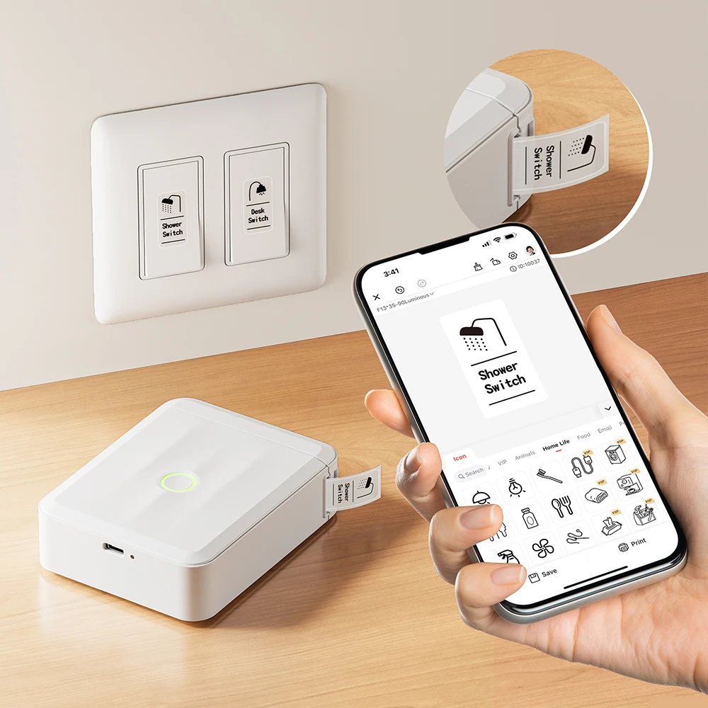 Niimbot Waterproof Anti-Oil Printing Label Paper Scratch-Resistant Tape Sticker for D11 D110 D101 H1S Mini Thermal Label Printer