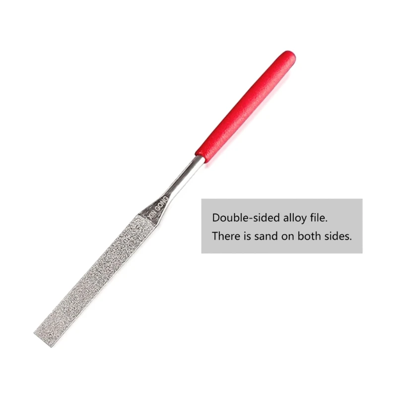 Premium Alloy Steel Needle File Flat File with Diamond Coating for Fine Grinding and Sculpting in Mold Making and Crafts