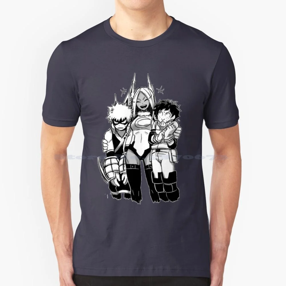 - Mirko , Deku , Bakugou T Shirt 100% Cotton Tee Boku No Hero Academia Bnha Mha Anime All Might Deku Midoriya Izuku Bakugo