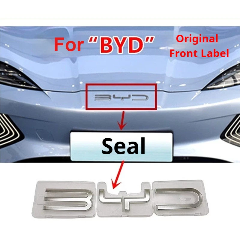 For BYD Seal EV Original Car Front Bumper Emblem Seal DMI-I Original Car Front Hood Emblem Engine Hood Logo