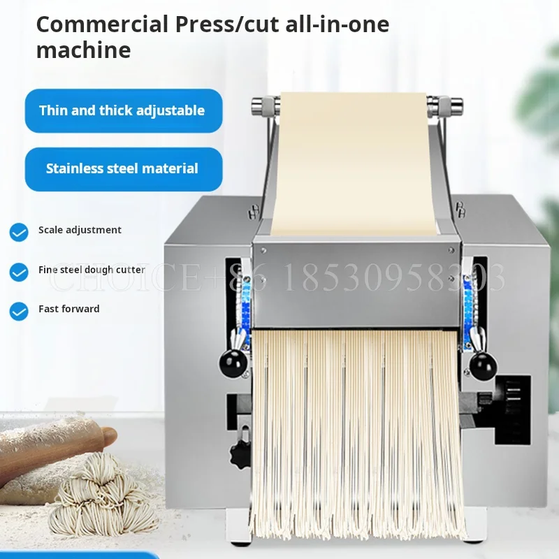 Commercial Stainless Steel Noodle Dumpling Pasta Maker Making Machine Dumpling Wonton Dough Rolling Hanger Noodle Maker