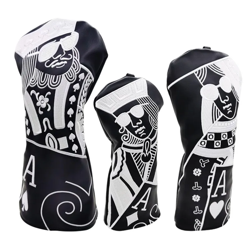 

Golf Club #1 #3 #5 Wood Headcovers Driver Fairway Woods Cover PU Leather Head Covers Maximum speed delivery