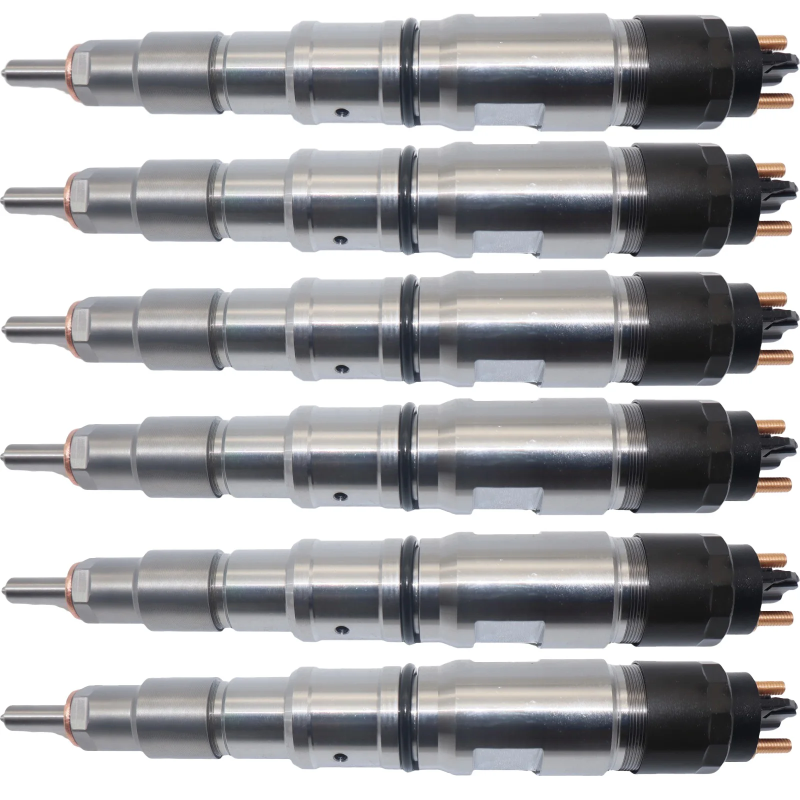 

6PCS Common Rail Injector For Doosan DX340LC-5 DX350LC-5 Excavator-0445120258 400903-00031 40090300031
