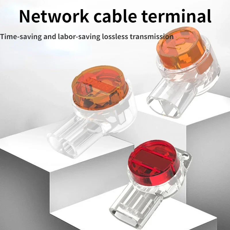 50/100PCS UY Wiring Sub Network Cable Wiring Sub K1 K2 K3 Connector Waterproof Wiring Network Cable Telephone Line Terminal