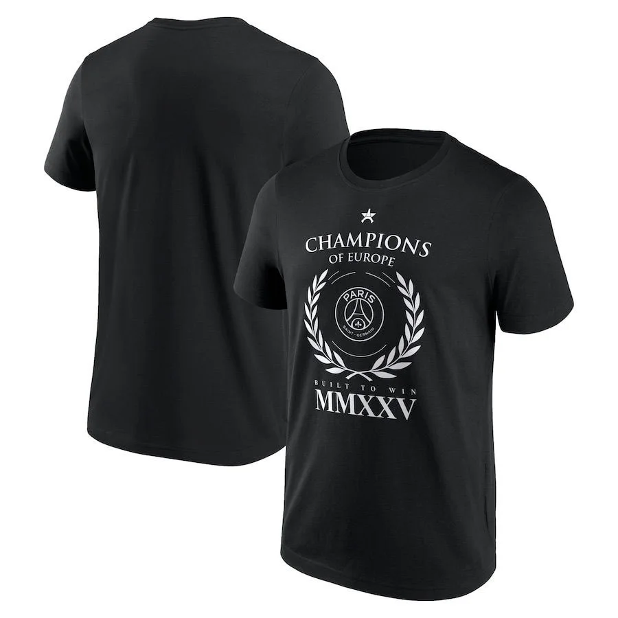 High Quality Hot Sale Classic Men T-shirt 2025 European Football Print Short Sleeve Tshirt Clothing Tee Women Cotton Summer Top image 2