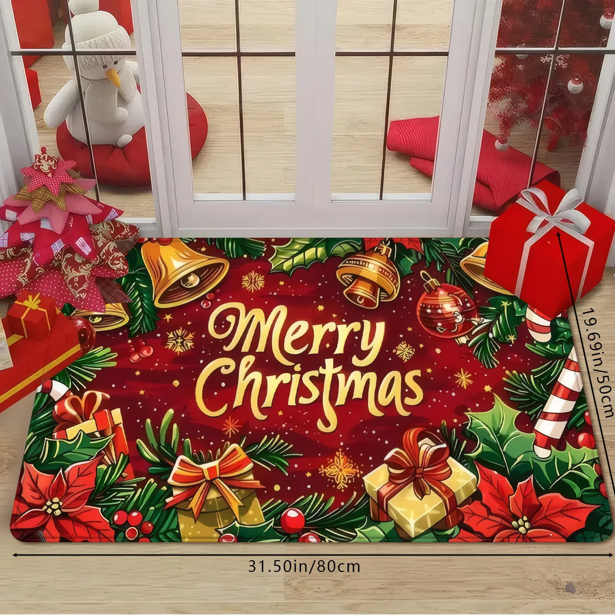 1pc Cartoon Bell, Gift, Candy Cane 