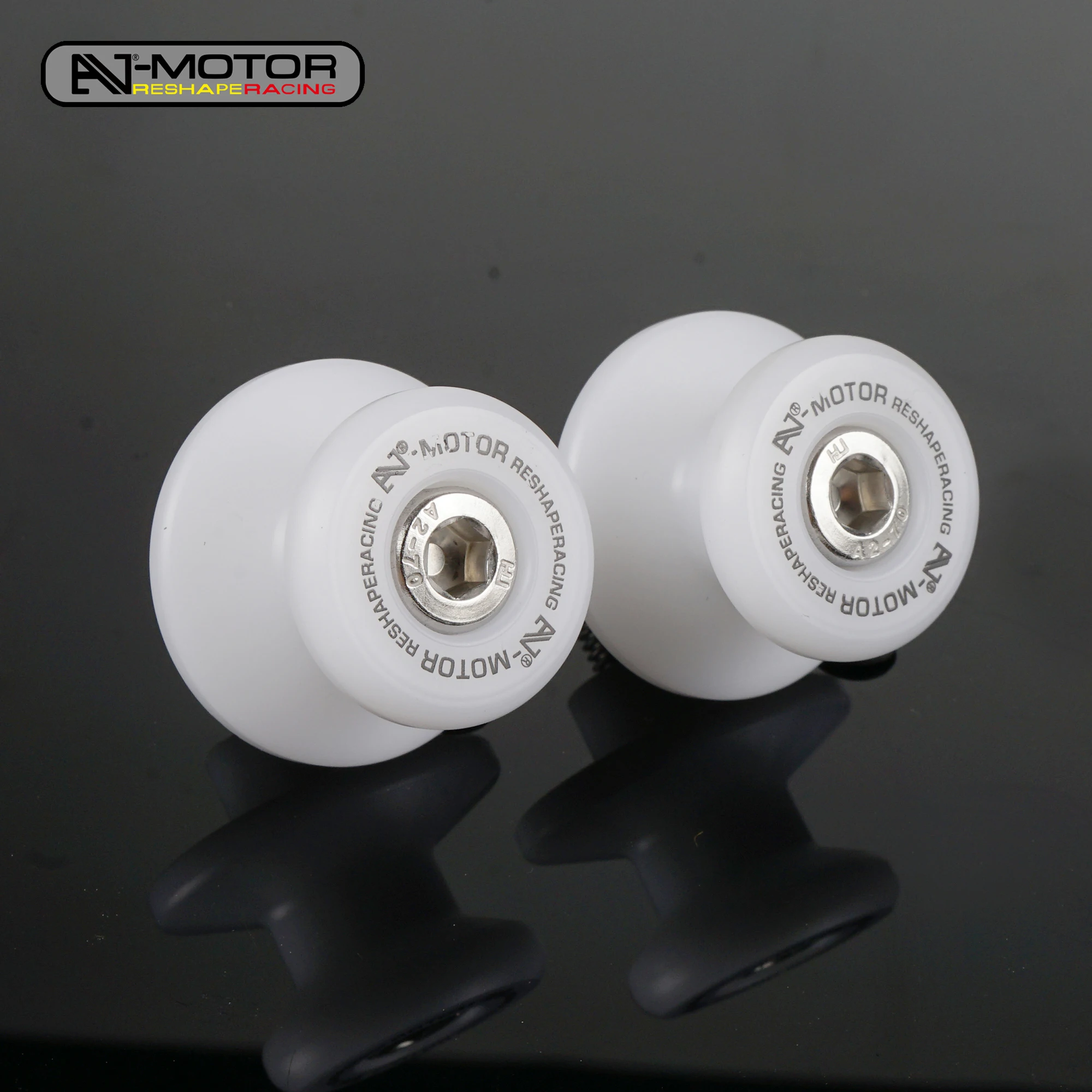 AJ-MOTOR Motorcycle Paddock Stand Bobbins For Yamaha MT03/MT25/MT09/MT10/XS900R/R1/R6/R7/R9/R3/R25/FZ1N/FZ1000/FZ8N/FZ800