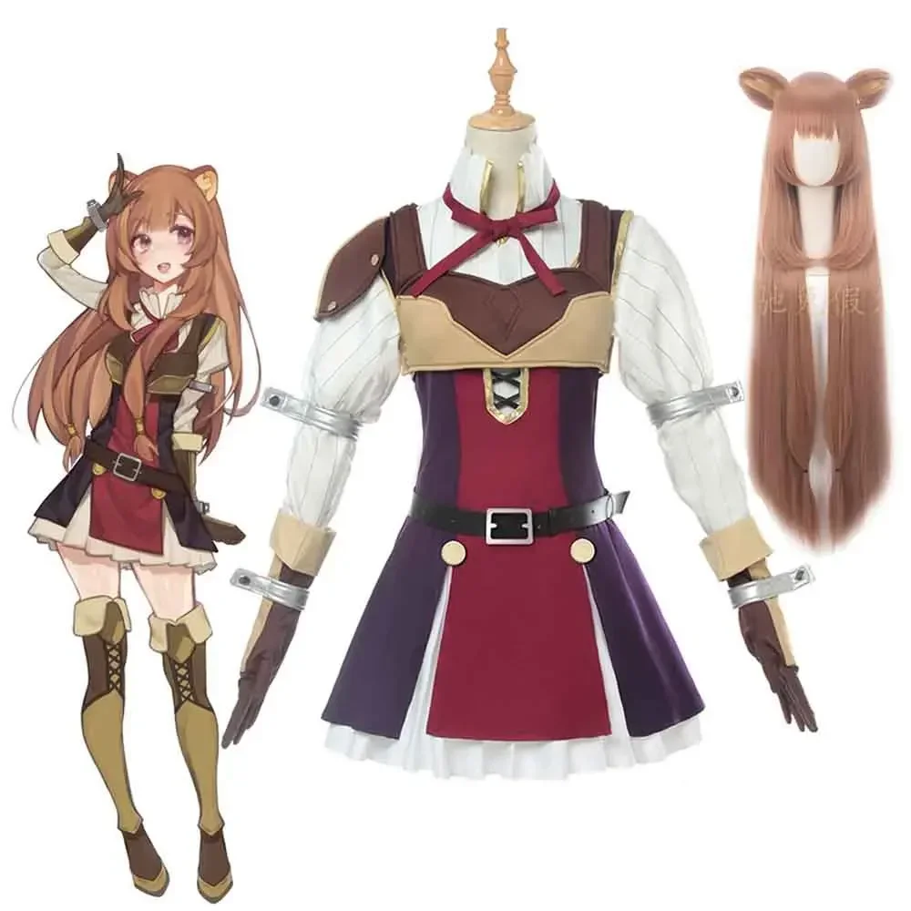 

Anime Tate no Yuusha no Nariagari Rising of Shield Hero Raphtalia Cosplay Costume dress Outfit Women Anime Cosplay Costume Set