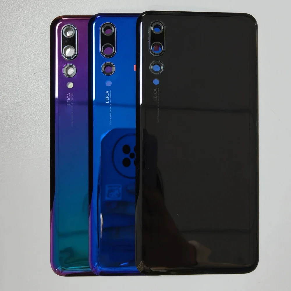 

Back Glass Cover For Huawei P20 Pro backshell Cover + Camera Lens CLT-L09 CLT-L29