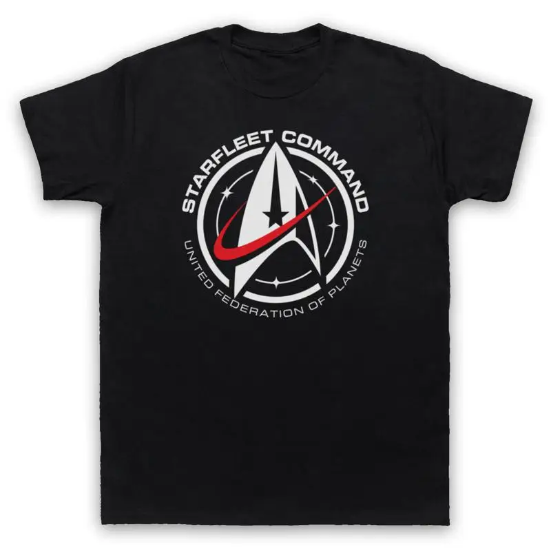 STAR STARFLEET COMMAND UNITED FEDERATION PLANETS TREKKIE MENS WOMENS T SHIRT