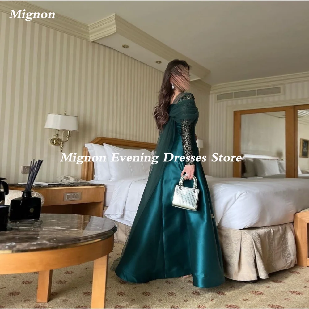 

Mignon Satin A-line Prom Gown Sequins Populer Evening Strapless Ruffle Formal Floor-length Elegant Party Dresses for Women 2023