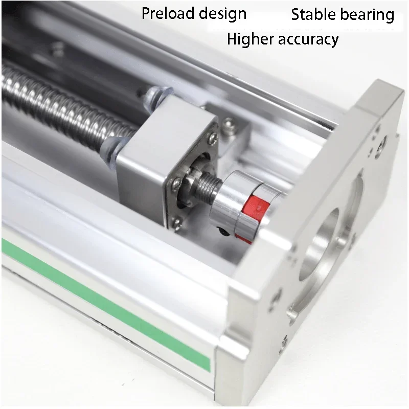 Imagem -03 - Precisão Bola Parafuso Cnc Guia Linear Eixo Atuador Módulo Posição Slide Tabela Rail Movimento 86 Stepper Motor Carga Pesada Hgr20