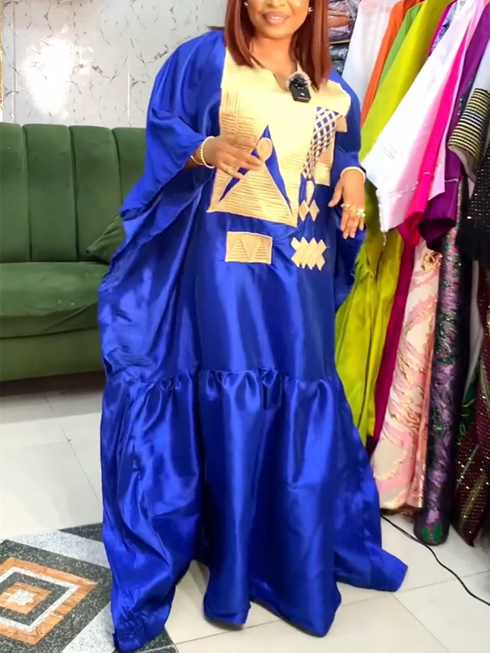 

Африканские платья для женщин, традиционная африканская одежда, Дашики, Анкара, платье, абайя, мусульманский кафтан, длинное платье макси, 2025 г.