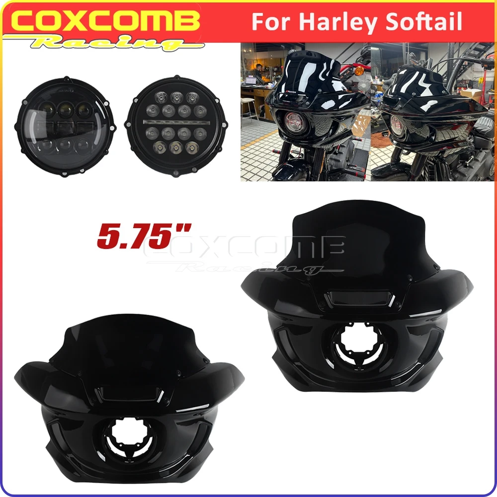 

5,75 "кронштейн для фар мотоцикла ST стиль обтекатель головного света поддержка Harley Standard FXST Street Bob FXBB FXBBS 2018-2025