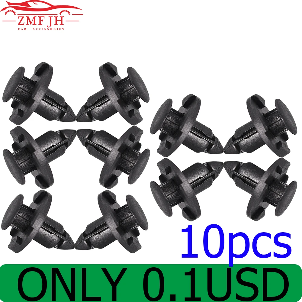 10 PCS 8MM Hole Auto Fastener Rivet Retainer Clips Custom Interior Rivet Retainer Push Door Trim Panel Clip Fasteners