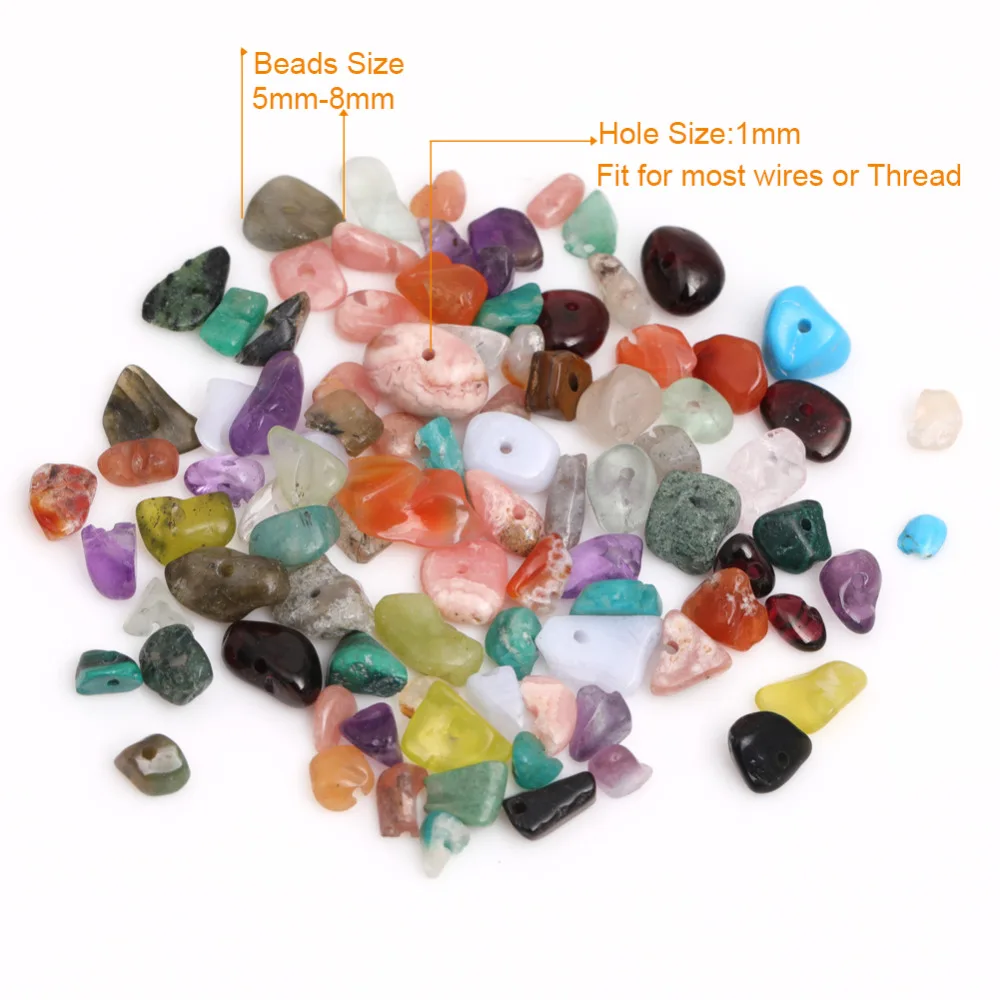 5-8mm Natural Stone Green Aventurine Chip Bead Irregular Loose Beads DIY Bracelet Necklace Jewelry Making Healing Crystal Crafts view 6