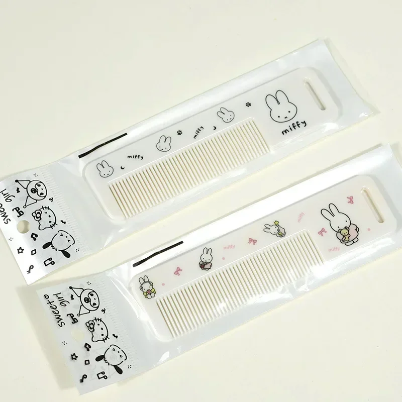 Cartoon Miffy Portable Travel Mini Comb Fine Tooth Styling Tool Hair Salon Accessory For Home Use Holiday Gift Birthday Present