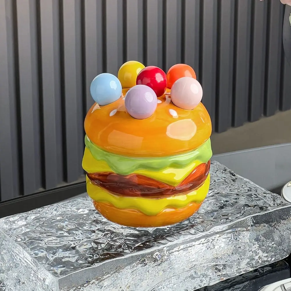 

Креативная вилка для десертного салата, нержавеющая декоративная вилка для гамбурга, набор вилок для фруктов, многоразовые пищевые десертные вилки с банкой для хранения