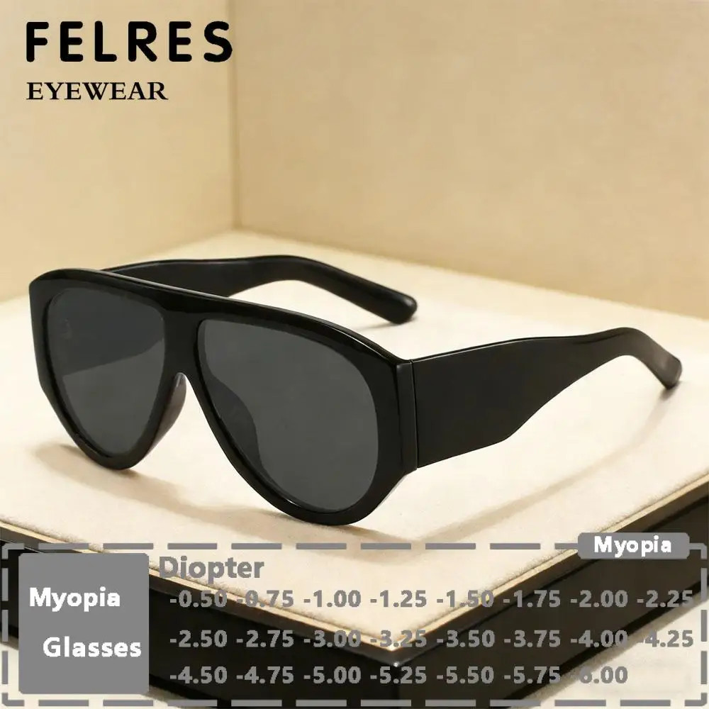 

Солнцезащитные очки-авиаторы увеличенного размера, черные, для мужчин и женщин, модные, с диоптриями, для улицы, для вождения, для близоруких