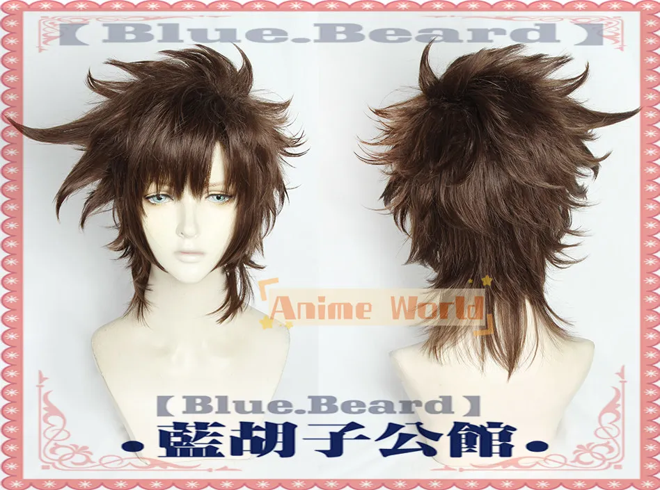 Anime Joseph Joestar Old Joseph Cosplay Wig Halloween Carnival Party Props Synthetic Hair Heat Resistant Fiber + Wig Cap