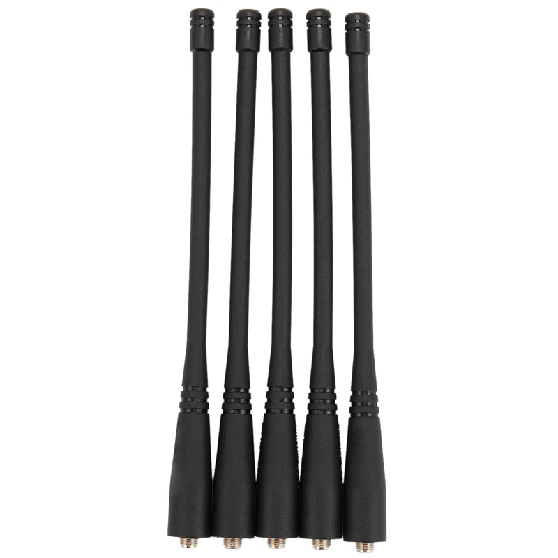 5Pcs Dual Band Sma-Perempuan 17Cm Panjang Antena untuk Baofeng Uv-5R Uv-82 Gt-3 Uv-9R Plus Walkie Talkie