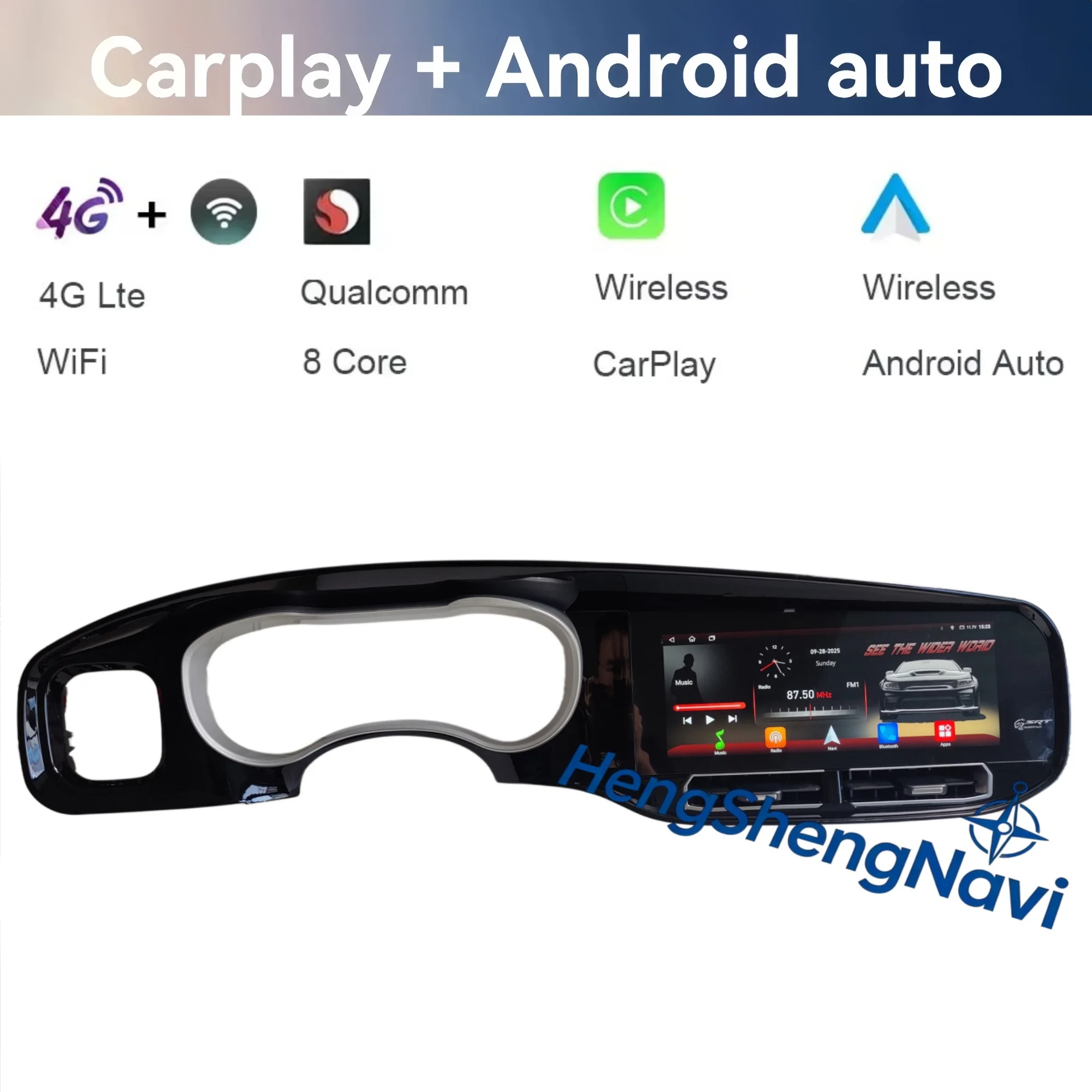

Android Stereo For Dodge Charger 2013-2022 Wireless Carplay Radio Car GPS Navigation Head Unit Multimedia Player Stereo Auto