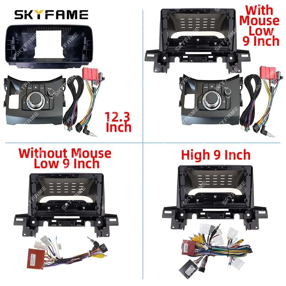 SKYFAME Car Frame Fascia Adapter Canbus Box Decoder Android Radio Dash Fitting Panel Kit For Mazda CX-5 CX5