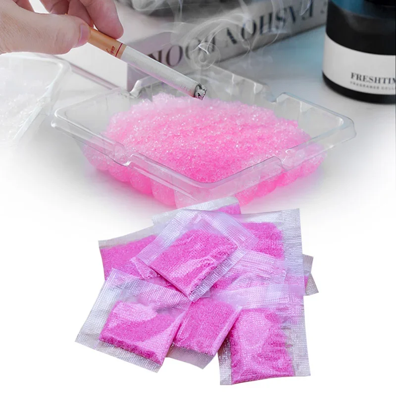 

30 шт. пепельница с ароматом песка, гашение сигарет, дымовые подставки для пепельниц, устранение дыма и вкуса в воде