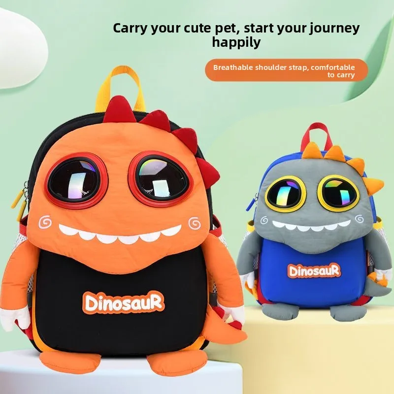 vabc-children's-cartoon-backpack-lightweight-dual-shoulder-outdoor-travel-cute-bookbag-baby-lovely-nylon-material-school-supp