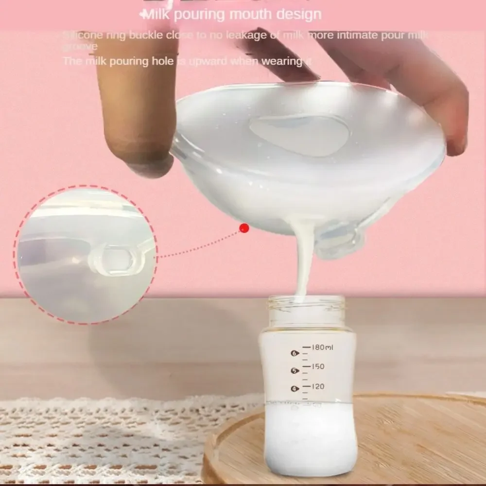 Cup Anti-Overfill Breast Pad Nipple Suction Container Postpartum Suction Collector Breast-milk Collector Reusable Nursing Pad