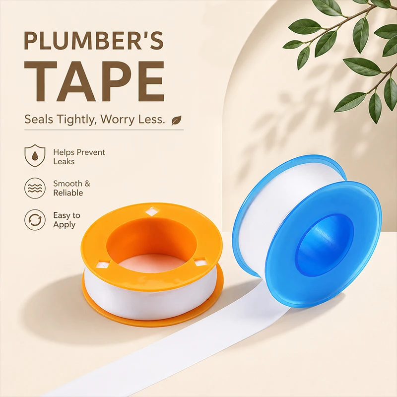 

5pcs Plumber's PTFE Seal Tape Wide Extended Waterproof Gas Water Pipeline Tap Bathroom Pipe Fitting Sealing Strip