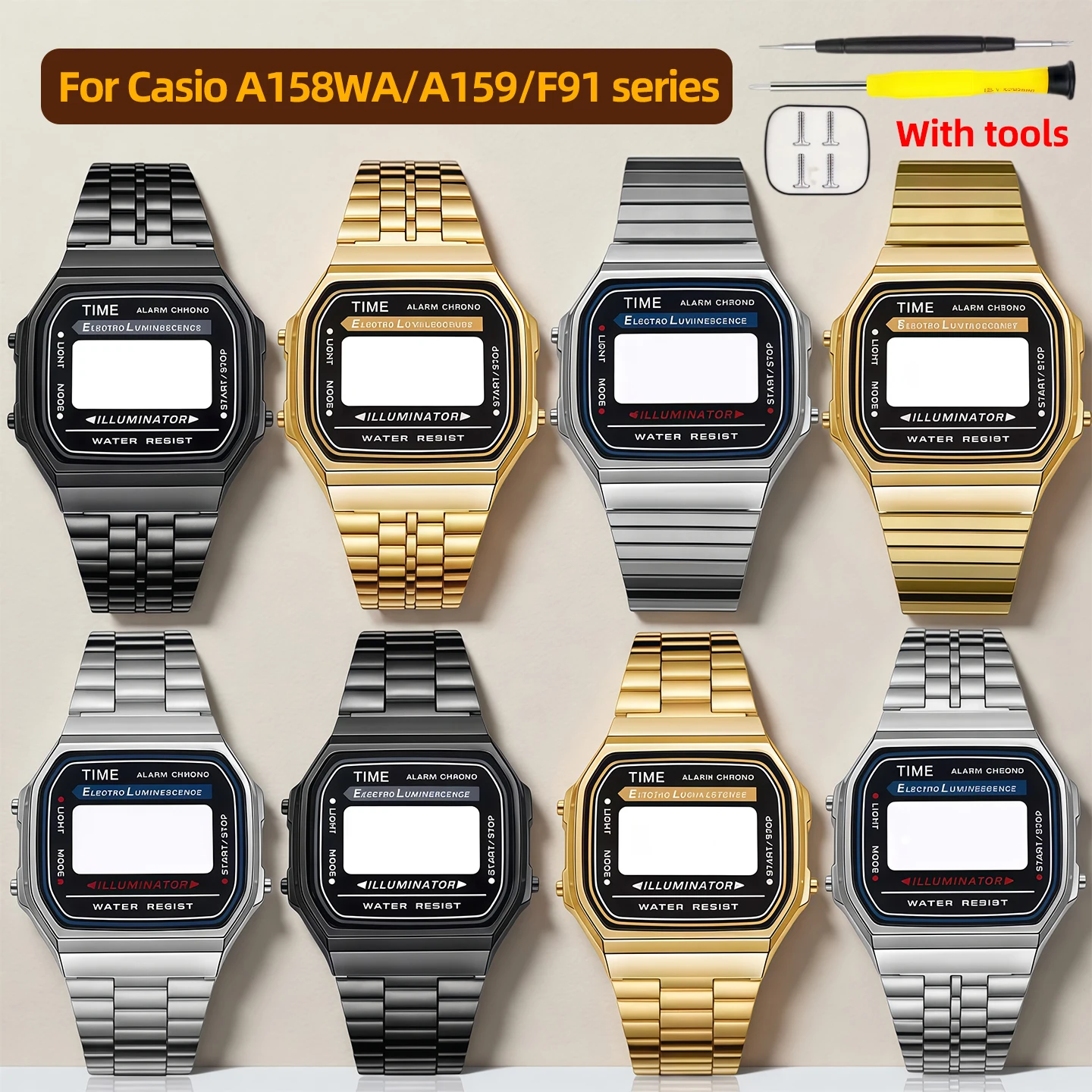 Metal Watch Band & …