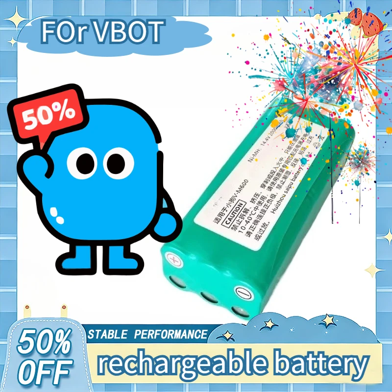 

For VBOT T2701550e Small Dog M6006 Vacuum Sweeping Robot Charging Battery 14.4V 2000mAh Rechargeable battery