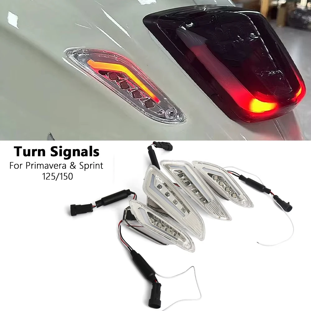

For Vespa Sprint 125 SPRINT 150 Primavera 125 PRIMAVERA 150 Motorcycle Accessories LED Front Rear Turn Signal Light