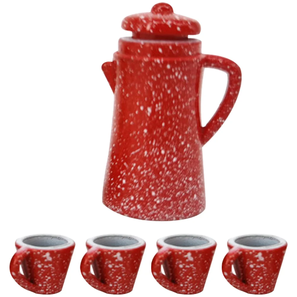 Mini Teapot Teacup Pots Mugs Cups Small House Ornament Fairy Accessories Model Household