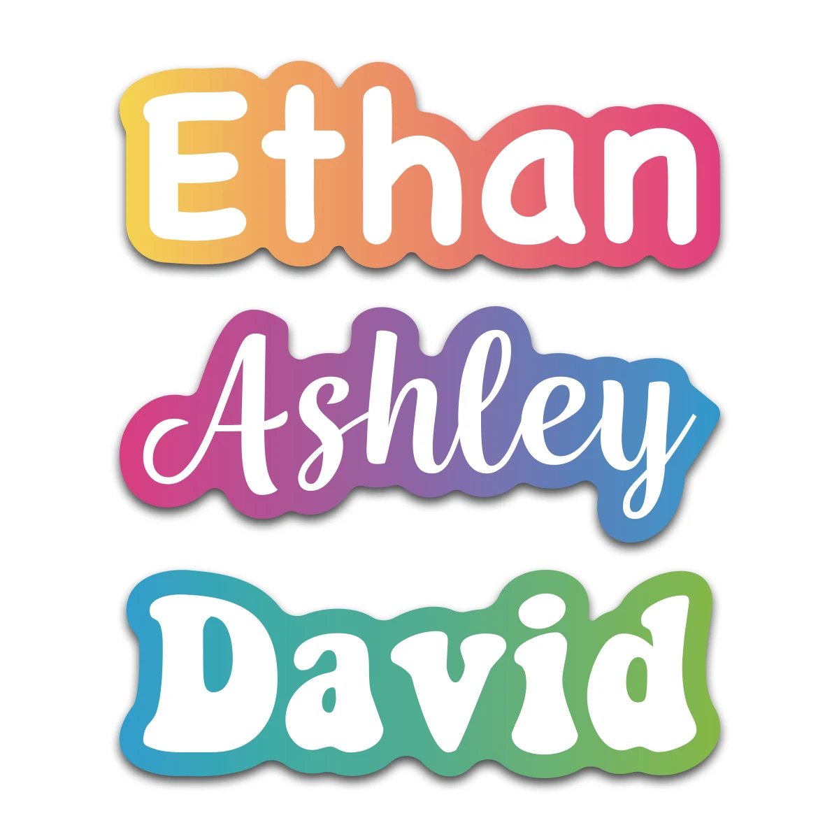 6pcs/Set(5inch) Custom Text Logo Stickers,Personalized Name For Wedding Birthday Baptism,Diy Gifts Water Bottle,Notebook Decals