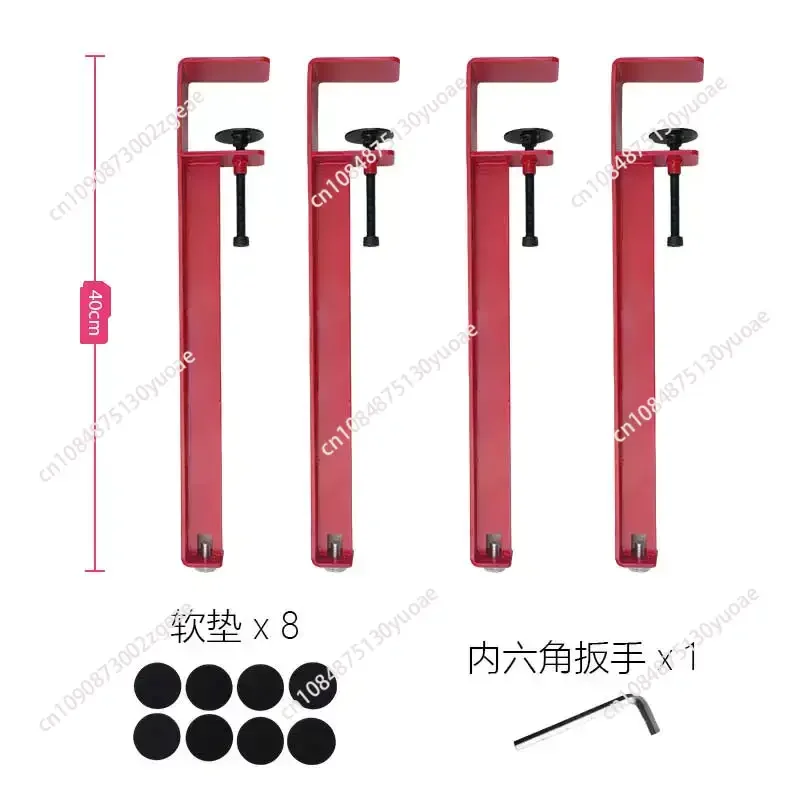 Table feet f clip table legs, table foot bracket with pulley