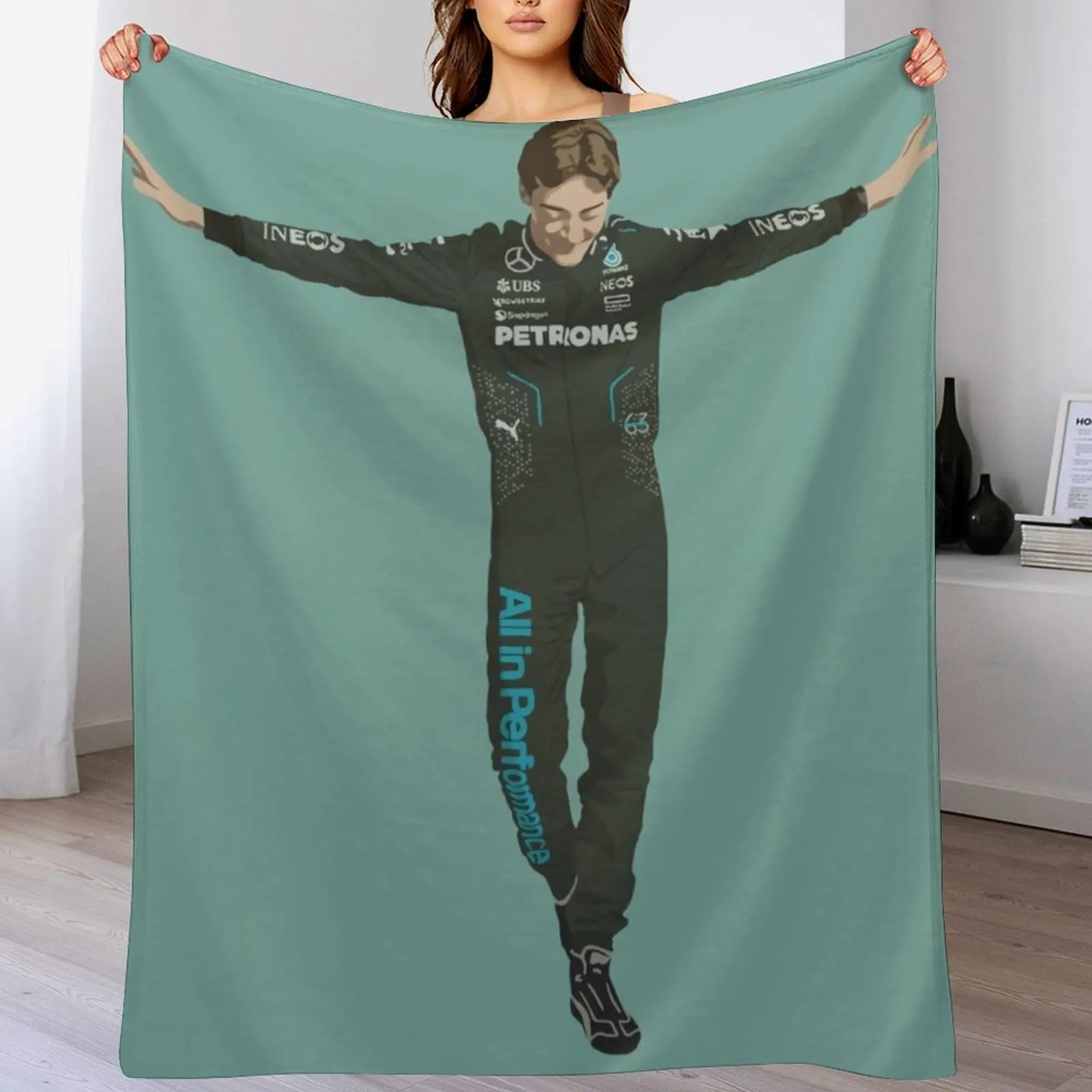 

George Russell Throw Blanket Blankets For Bed valentine gift ideas Sleeping Bag Giant Sofa Blankets