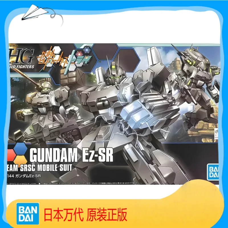 Bandai – figurine originale Hgbf 021 1/144 Gundam Try Ez-Sr Ghost, modèle d'assemblage à collectionner, modèle d'action Anime, jouets, cadeaux d'ornement
