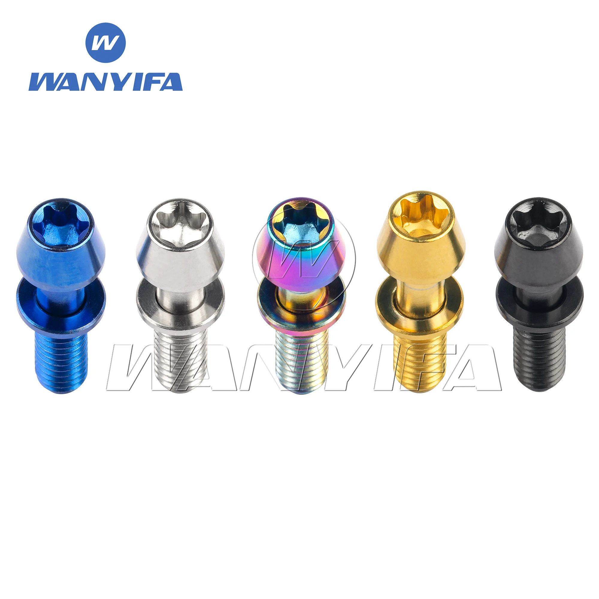 Titanium Ti Bolt M4x15.3mm Allen Hex Taper Met Ringen Titanium Schroeven Voor Ritchey C260 Fiets Stuurpen