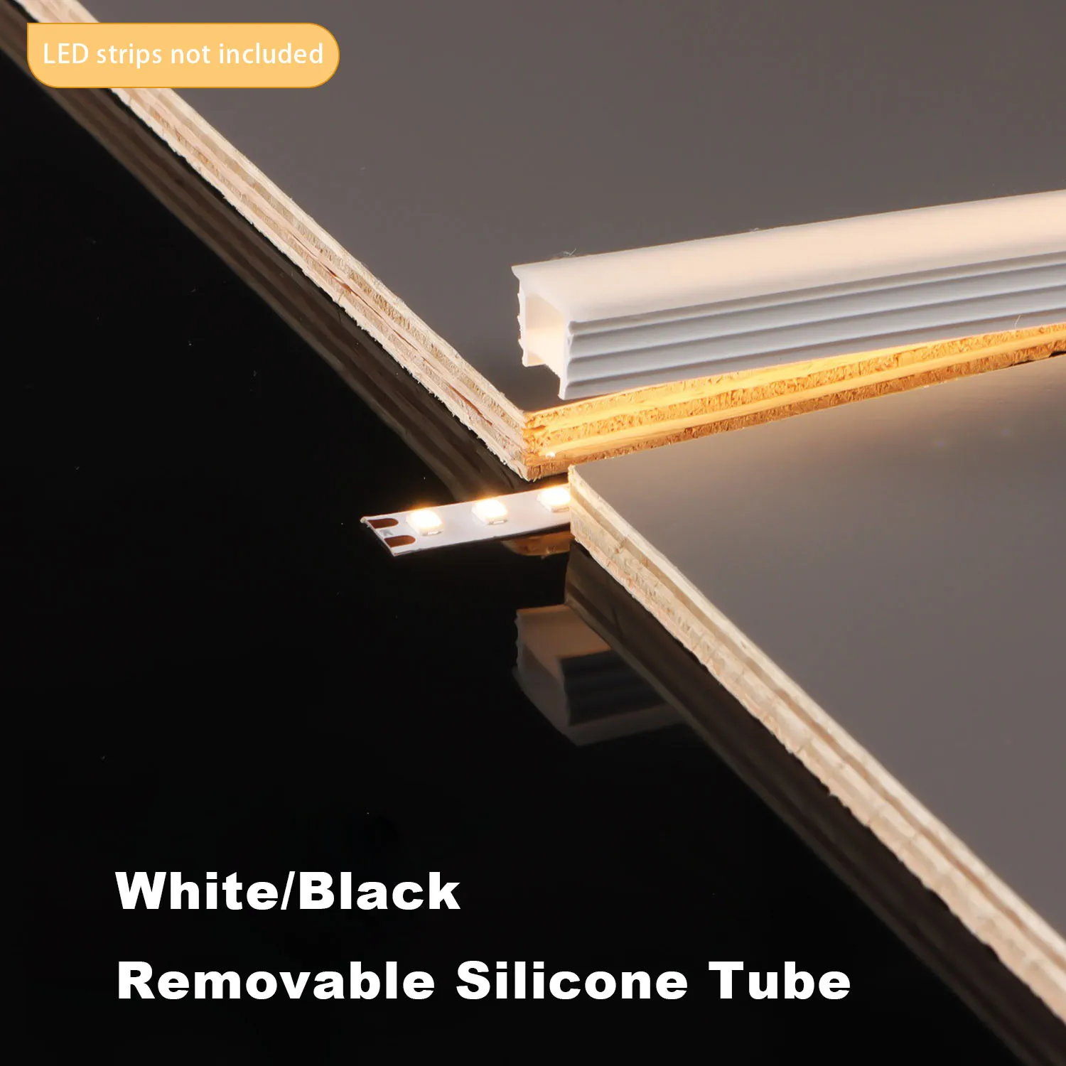 LED Neon Silica Rope Tube Recessed Covering Removeable Flexible Soft Waterproof Silicone for WS2812 Strip Indoor Outdoor